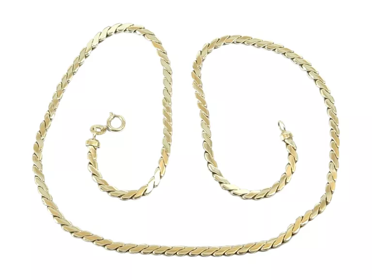 PIĘKNY ZŁOTY ŁAŃCUSZEK 22,28G/585/42CM