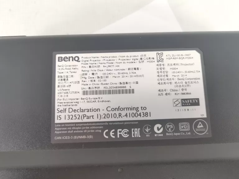 PROJEKTOR BENQ MS504