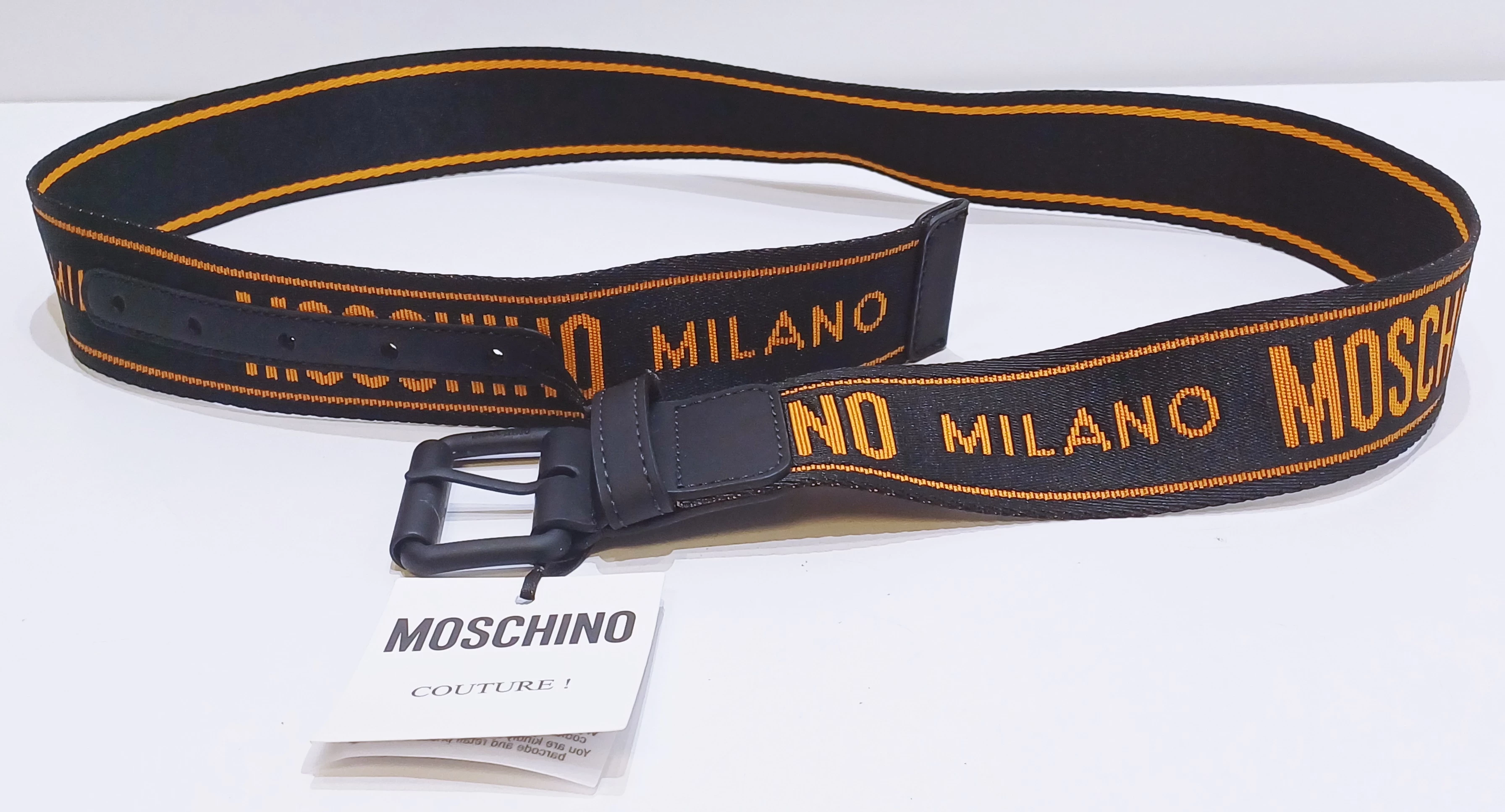 pasek-moschino-couture-czarno-pomaranczowy-100cm-rudnickiego-10-warszawa