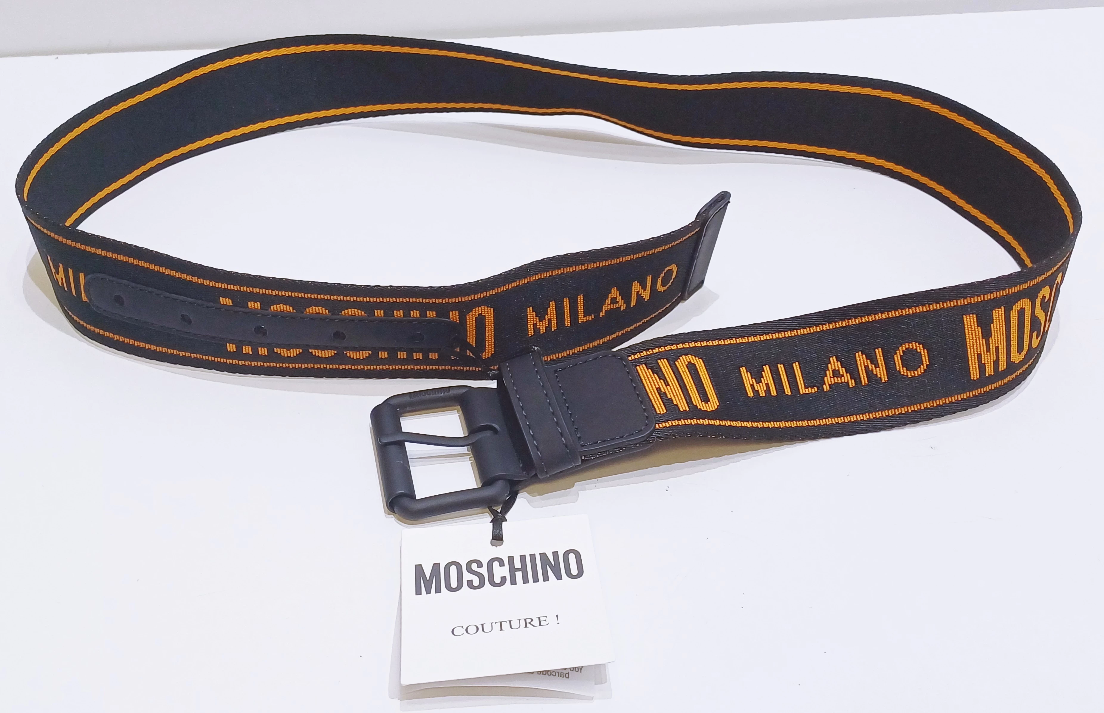 pasek-moschino-couture-czarno-pomaranczowy-100cm-ean-gtin-667111616171