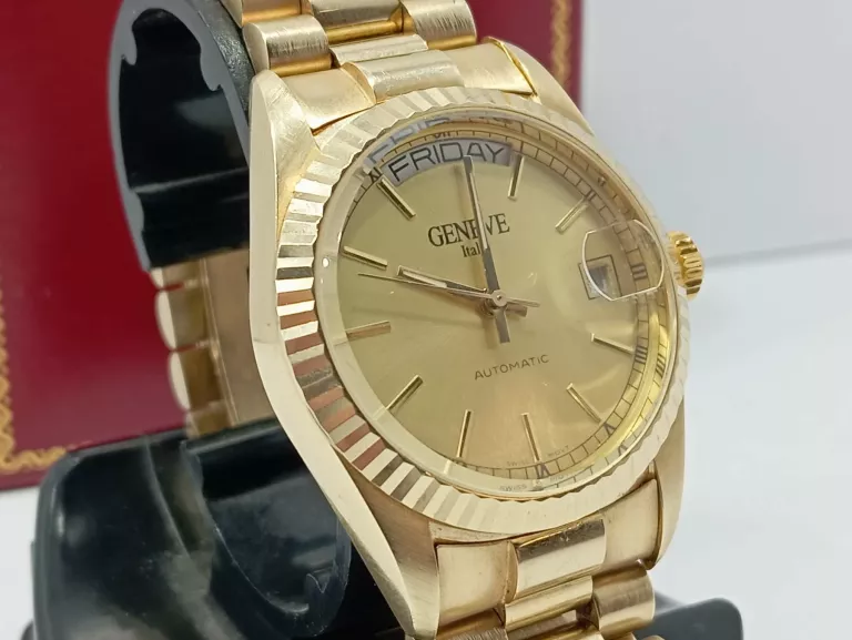 ZŁOTY ZEGAREK GENEVE 101,88G 585