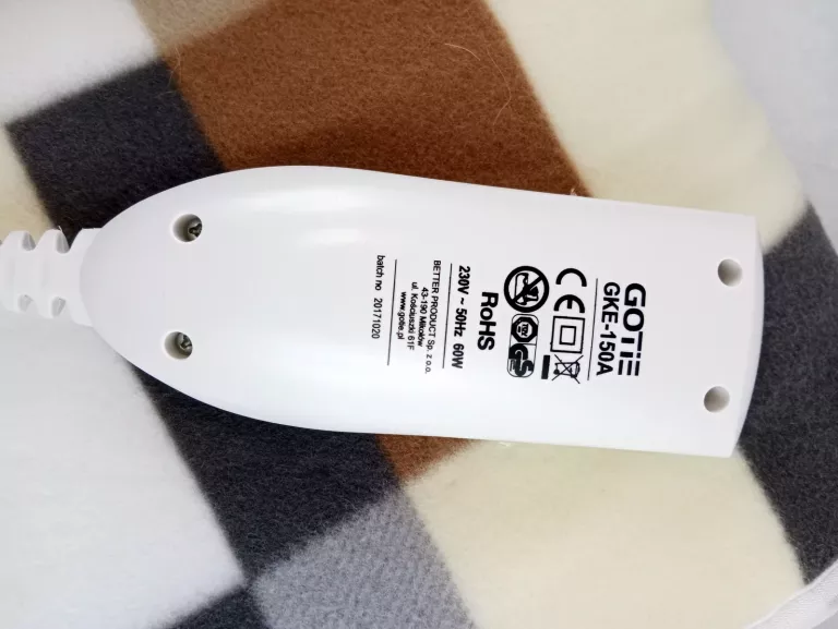 ELEKTRYCZNY KOC OGRZEWAJĄCY GOTIE GKE-150 150X80CM