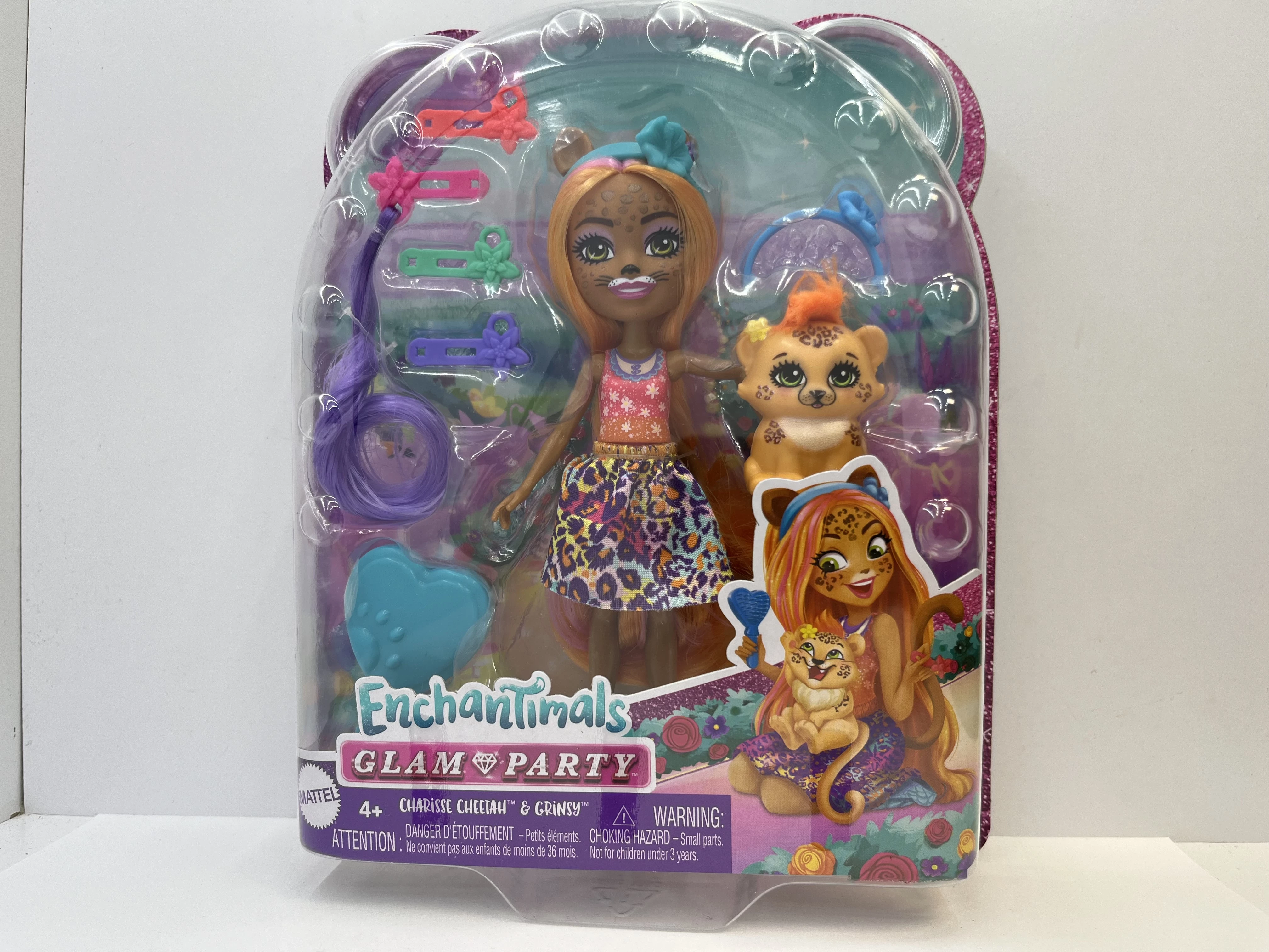 LALKA ENCHANTIMALS CHARISSE CHEETAH GRINSY GEPARD Lalki z