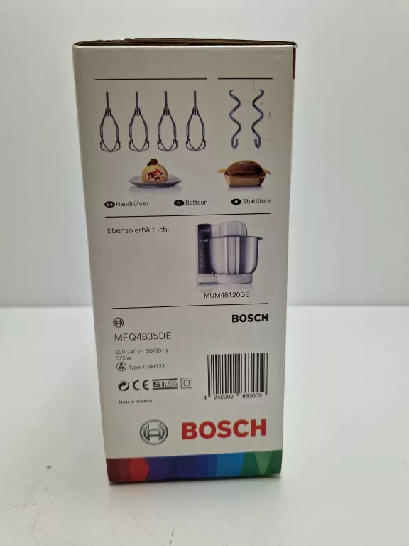 MIKSER RĘCZNY BOSCH STYLINE 575W MFQ4835DE