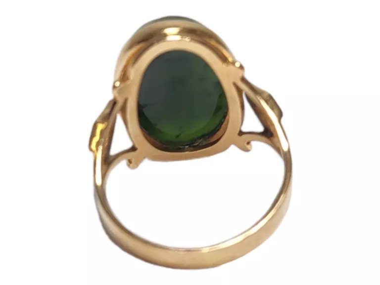 piekny-zloty-pierscionek-z-zielonym-kamieniem-528-585-r17-ean-gtin-5903772021080