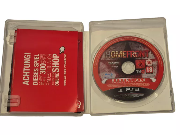 PS3 HOMEFRONT ULTIMATE EDITION NIEMIECKA VER STAN PŁYTY 10/10