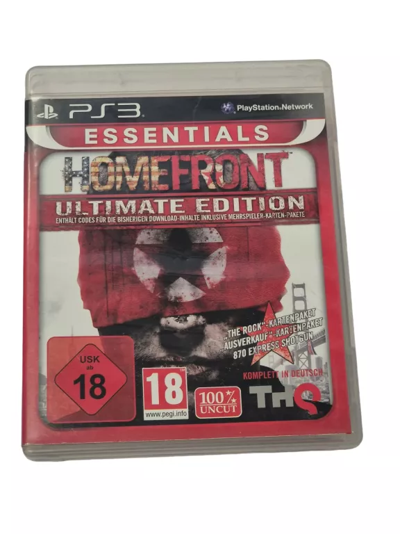 PS3 HOMEFRONT ULTIMATE EDITION NIEMIECKA VER STAN PŁYTY 10/10