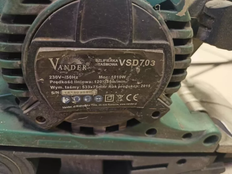 SZLIFIERKA TAŚMOWA VANDER VSD703