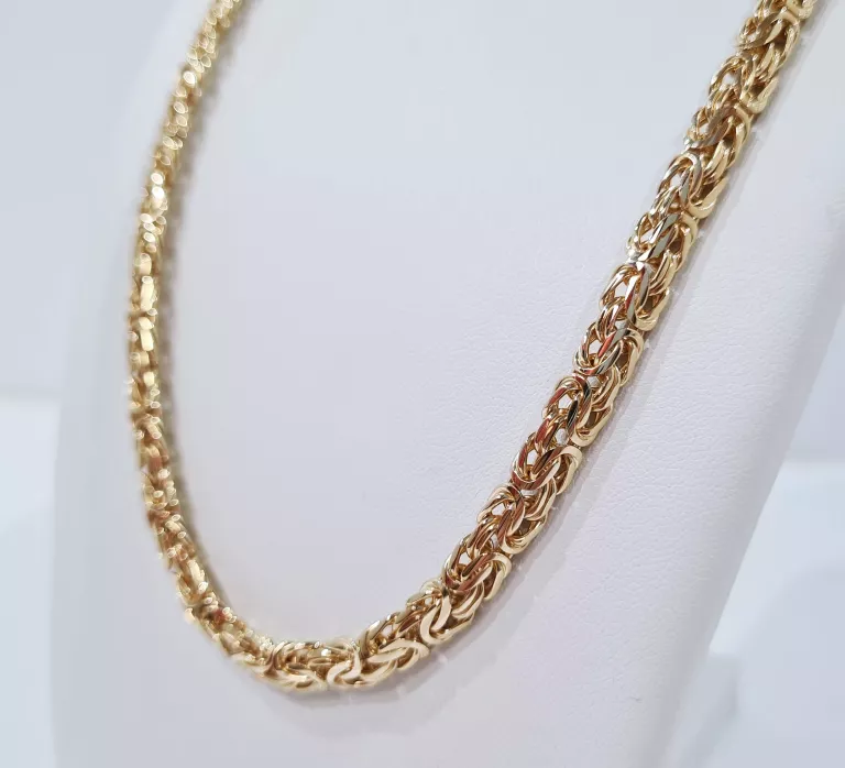 recznie-robiony-zloty-lancuszek-splot-krolewski-plaski-585-6123g-meander-2a-warszawa