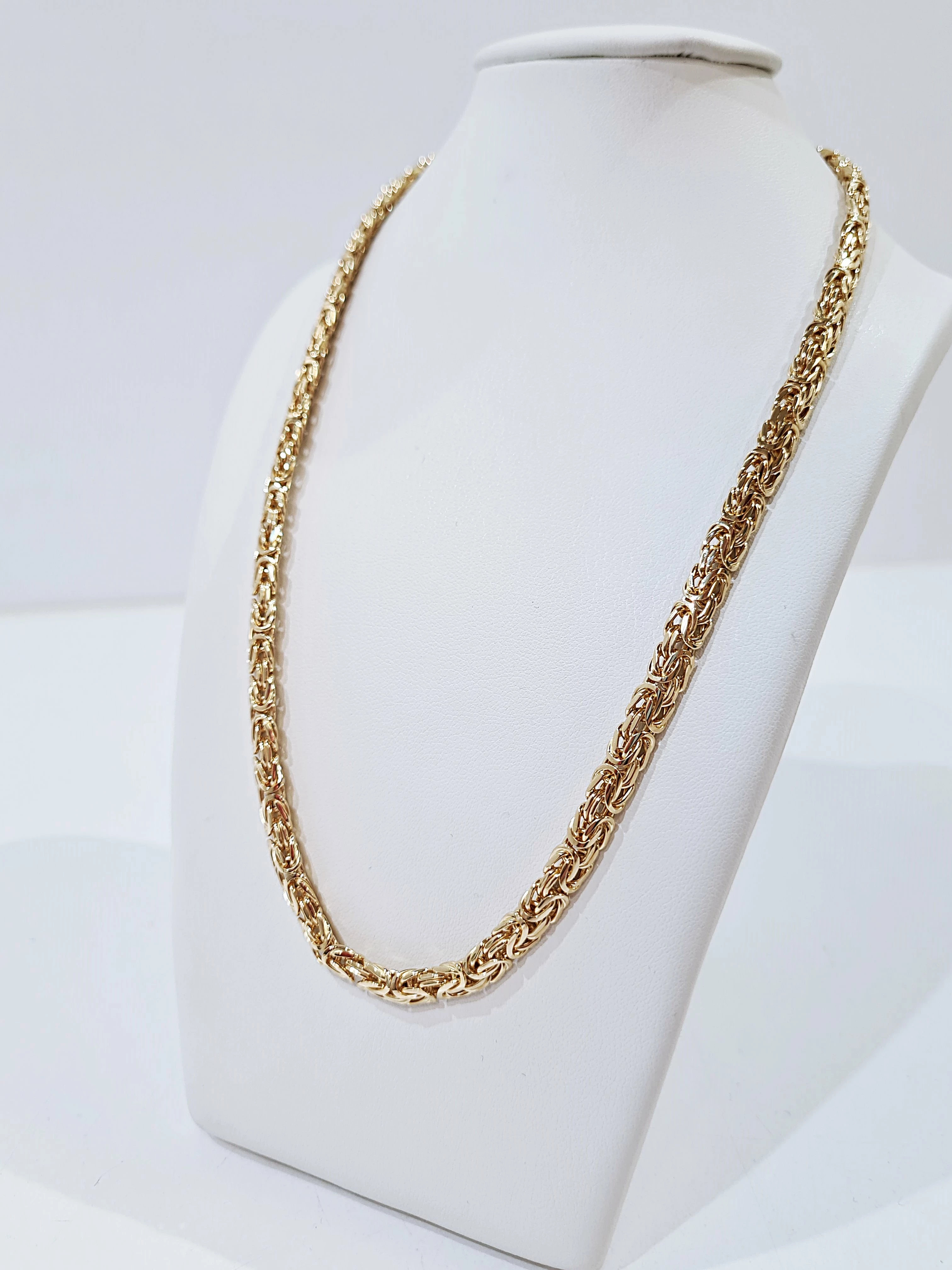 recznie-robiony-zloty-lancuszek-splot-krolewski-plaski-585-6123g-ean-gtin-5905868200416