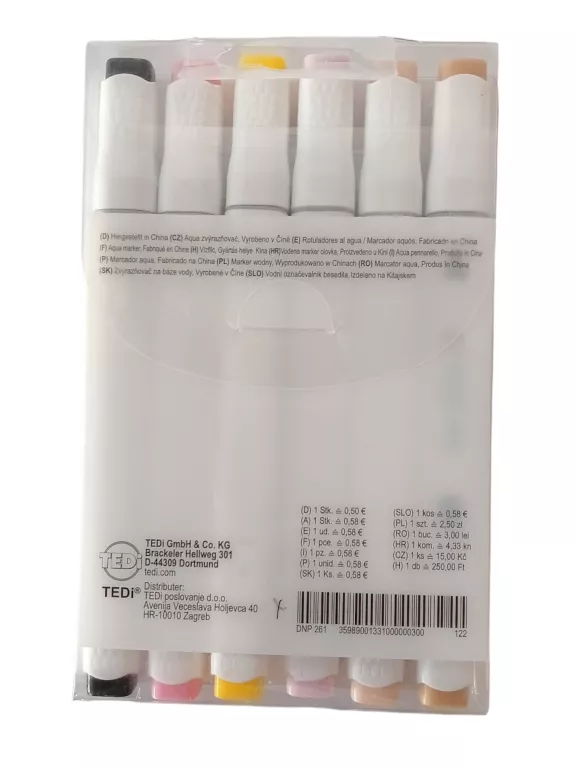 TEDI AQUA MARKER X6