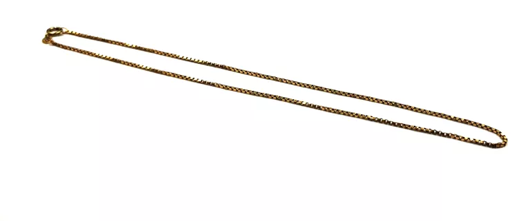 ZŁOTY  ŁAŃCUSZEK PRÓBY 750 KOSTKA 40CM