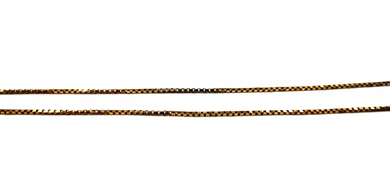 ZŁOTY  ŁAŃCUSZEK PRÓBY 750 KOSTKA 40CM