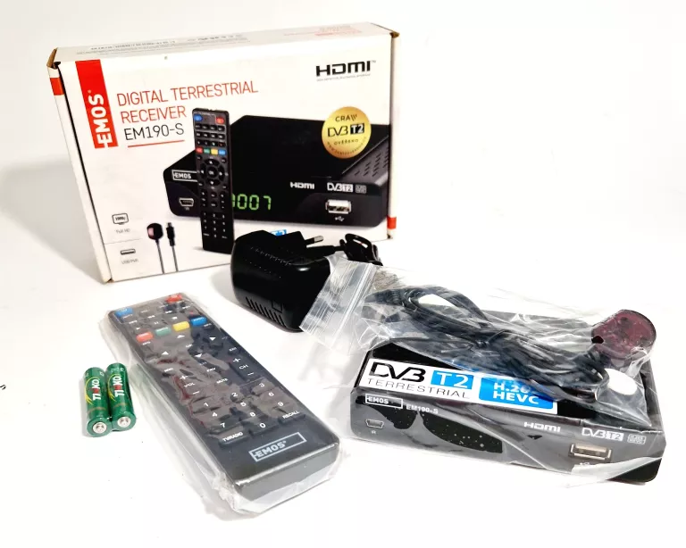 TUNER DVB-T, DVB-T2 EMOS EM190-S