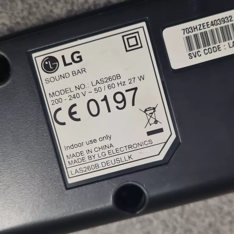 SOUNDBAR LG LAS260B @@@