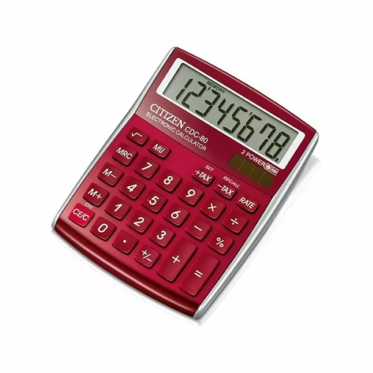 KALKULATOR BIUROWY CITIZEN SYSTEMS CDC-80RDWB CZERWONY