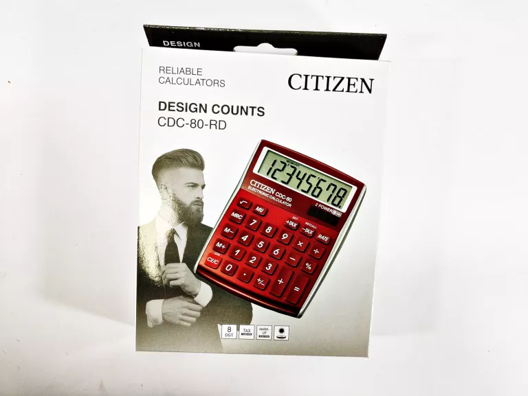 KALKULATOR BIUROWY CITIZEN SYSTEMS CDC-80RDWB CZERWONY