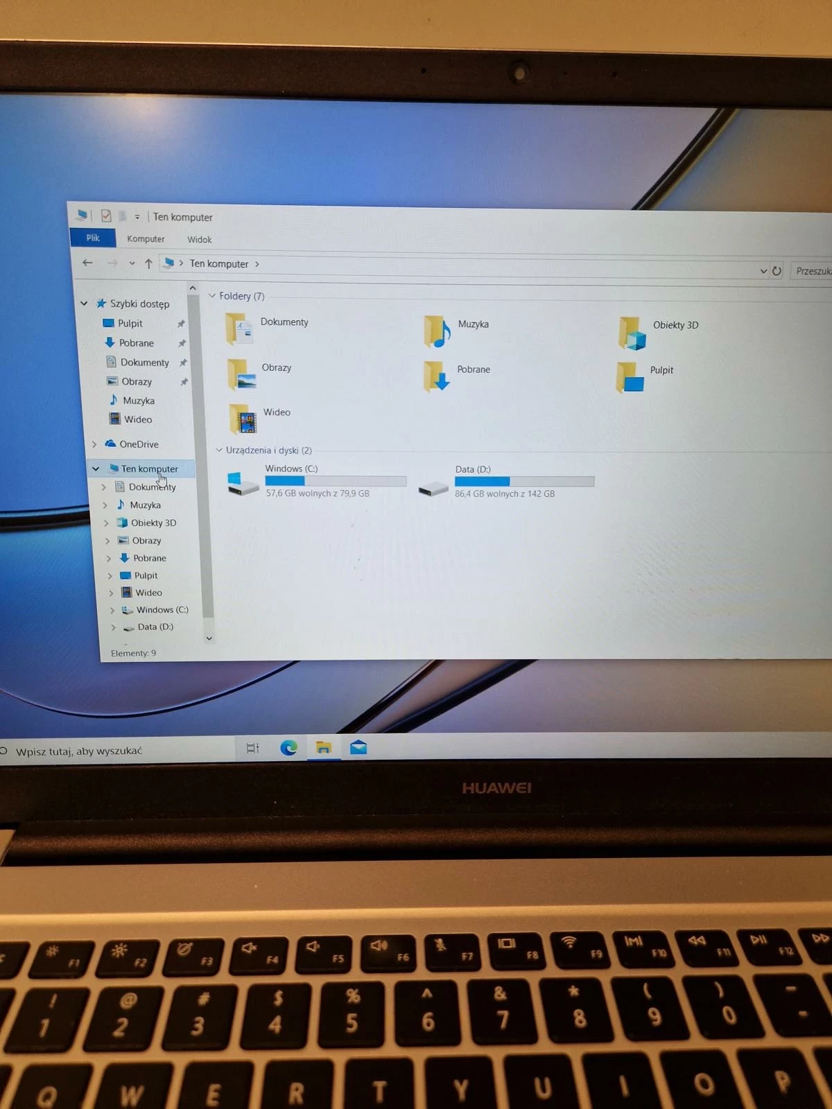 laptop-huawei-matebook-mrc-w10zasilacz-przekatna-ekranu-156