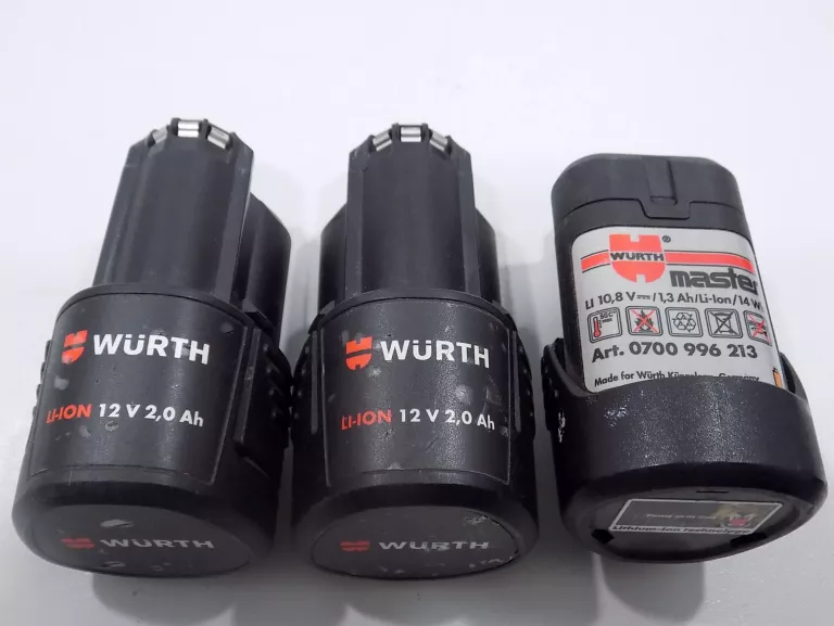 NIEZAWODNA WKRĘTARKA WURTH BS 12-A 12V ZESTAW 3 X AKU.