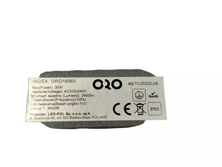 NAŚWIETLACZ LED ORO DIODO-3-W-G-DW