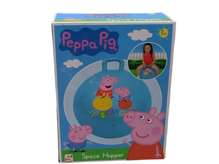 ŚWINKA PEPPA PIŁKA DO SKAKANIA Z UCHWYTEM 50 CM
