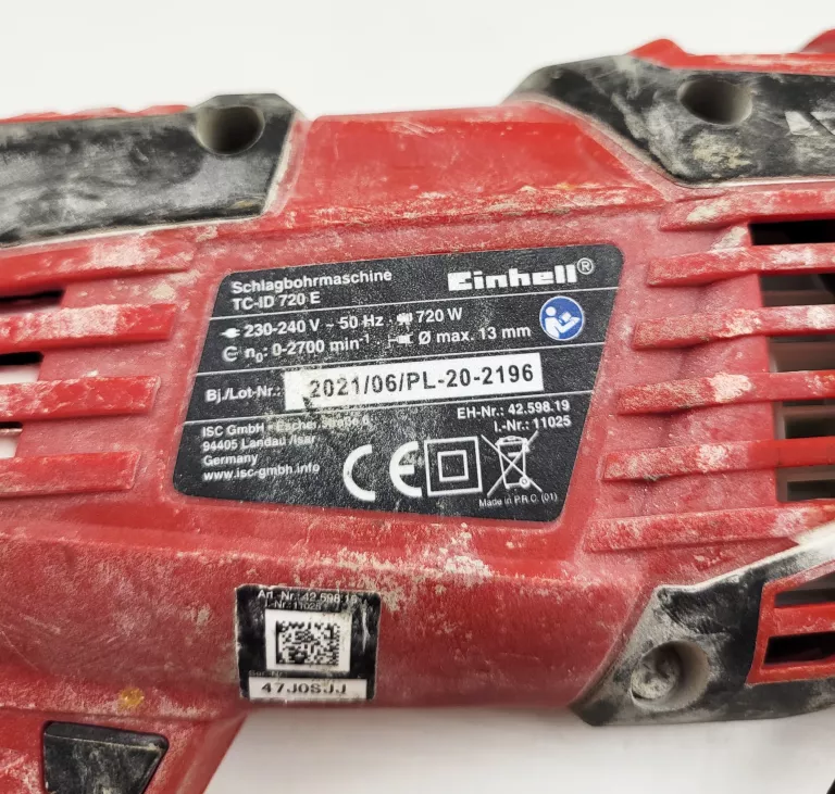 EINHELL WIERTARKA UDAROWA TC-ID 720 E