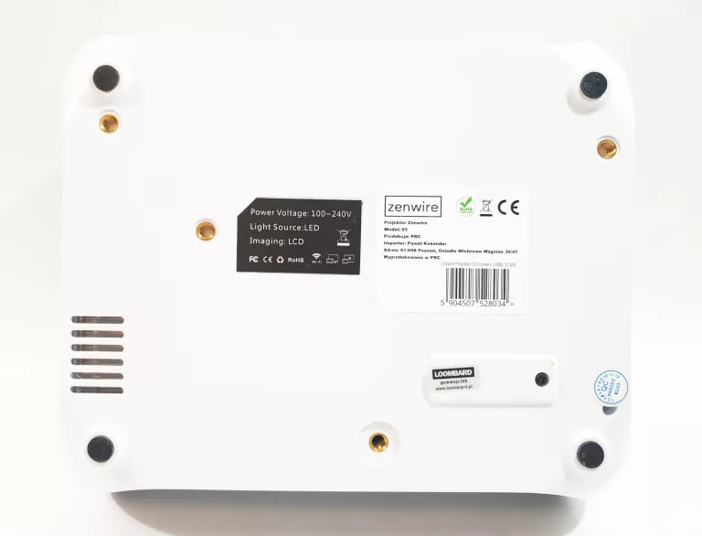 PROJEKTOR LED 4K FULL HD 1080P ZENWIRE S5 WIFI