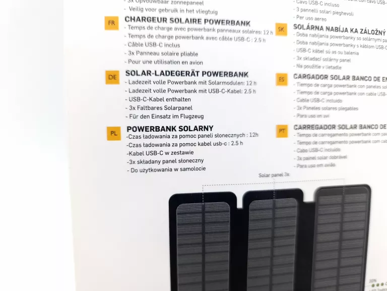 SOLAR POWERBANK 8000 MAH | POWER BANK SOLARNY