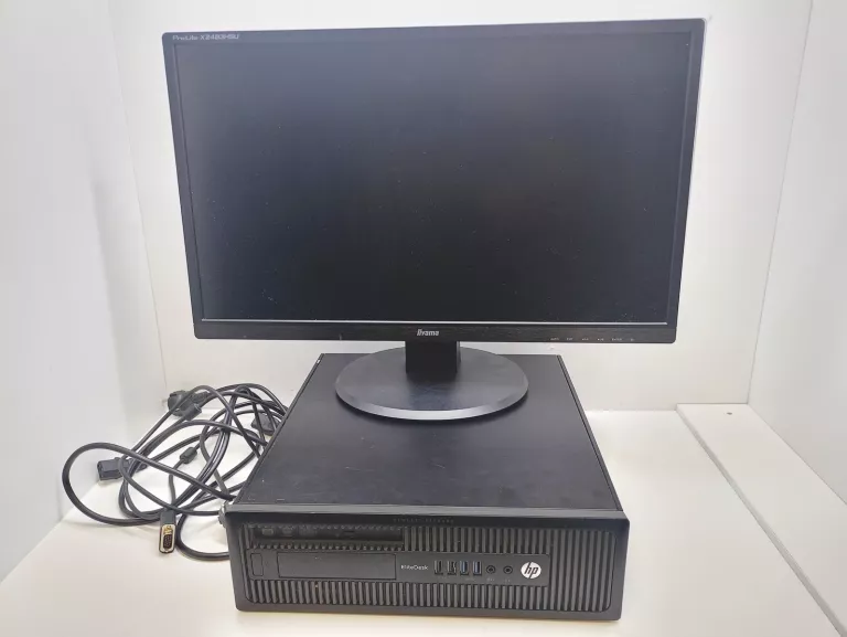 KOMPUTER STACJONARNY HP ELITEDESK 800 G1 + MONITOR