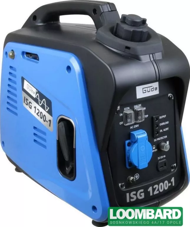 AGREGAT PRĄDOTWÓRCZY PRZENOŚNY JEDNOFAZOWY GUDE ISG 1200-1 1200 W