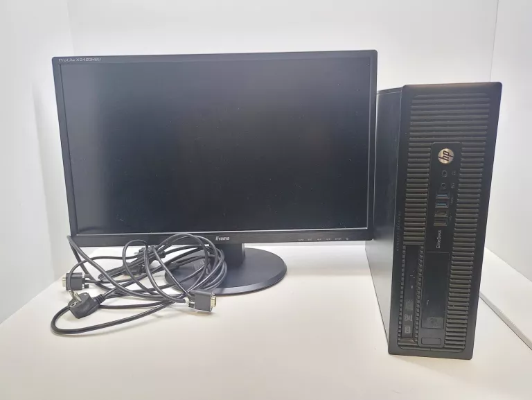 KOMPUTER STACJONARNY HP ELITEDESK 800 G1 + MONITOR