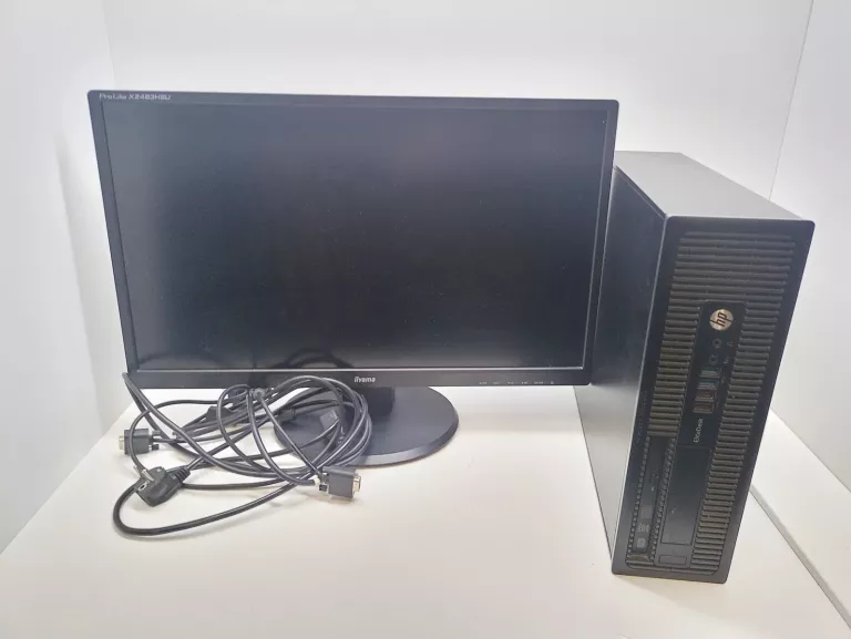 KOMPUTER STACJONARNY HP ELITEDESK 800 G1 + MONITOR