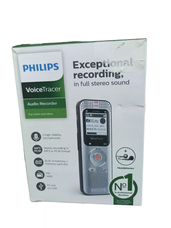 DYKTAFON PHILIPS VOICE TRACER DVT2050