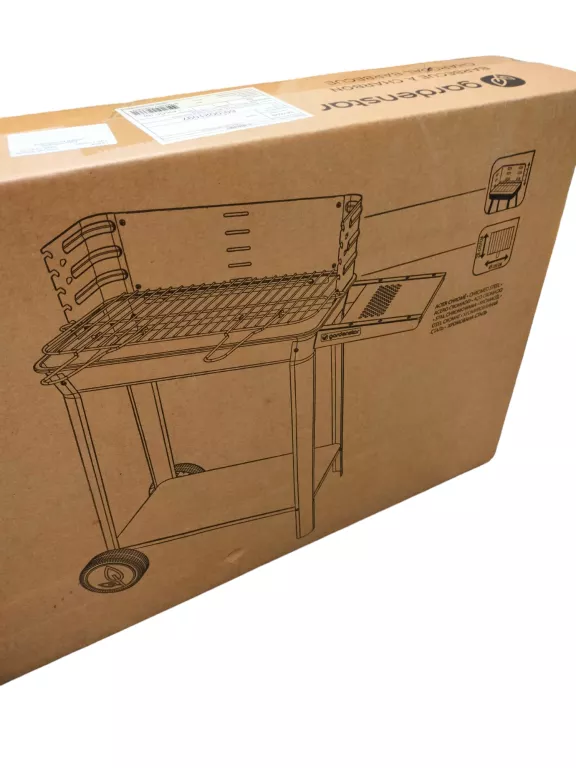 GARDENSTAR - GRILL WĘGLOWY PROSTOKĄTNY MANCHESTER 85,5 X41,5 CM