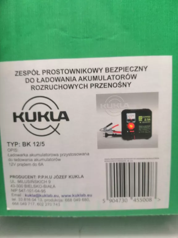 PROSTOWNIK ŁADOWARKA KUKLA BK 12/5 12V 6A