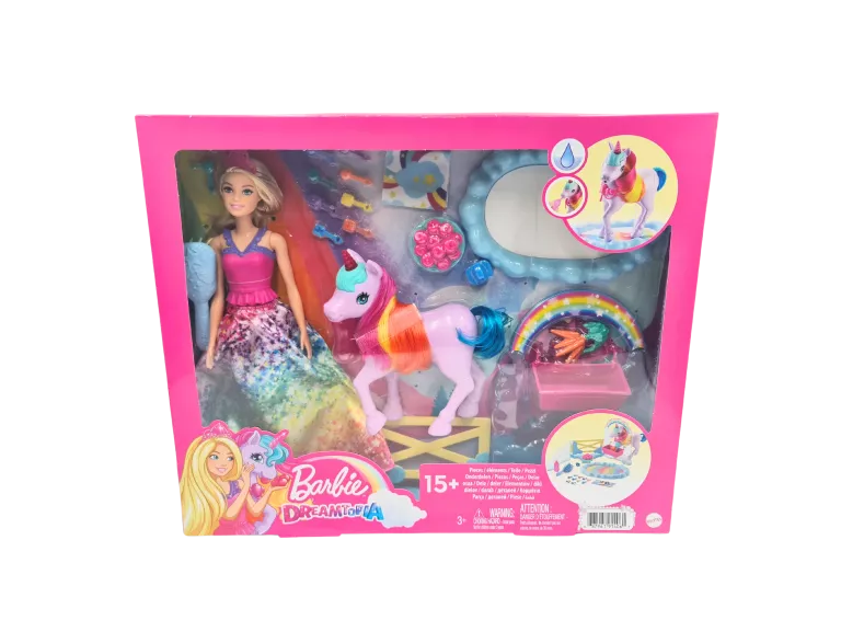 BARBIE DREAMTOPIA KSIĘŻNICZKA I JEDNOROŻEC GTG01