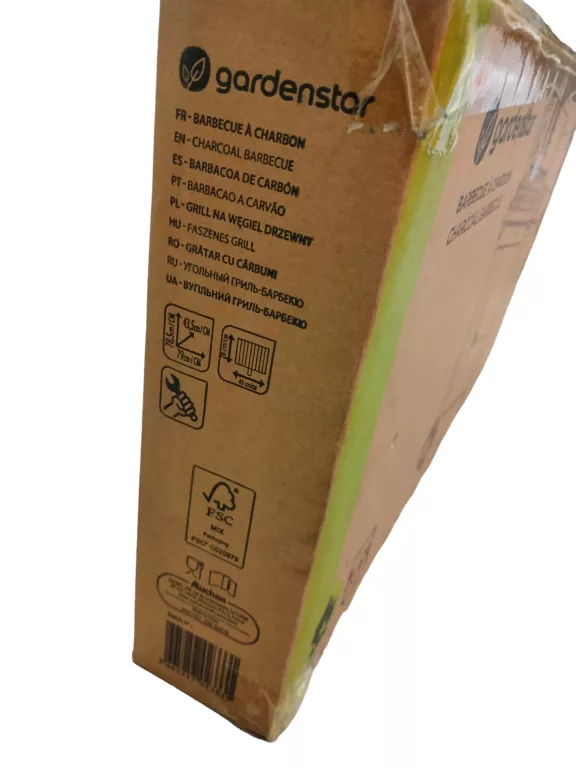 GARDENSTAR - GRILL WĘGLOWY PROSTOKĄTNY MANCHESTER 85,5 X41,5 CM