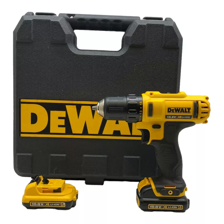 WKRĘTARKA DEWALT DCD710 / 2X AKUMULATOR 10.8V / ŁADOWARKA / WALIZKA