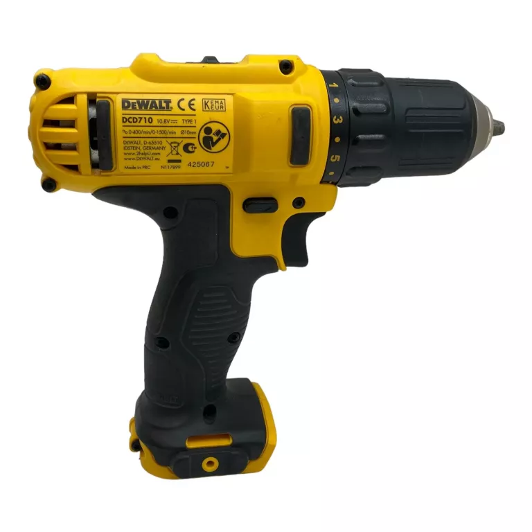 WKRĘTARKA DEWALT DCD710 / 2X AKUMULATOR 10.8V / ŁADOWARKA / WALIZKA