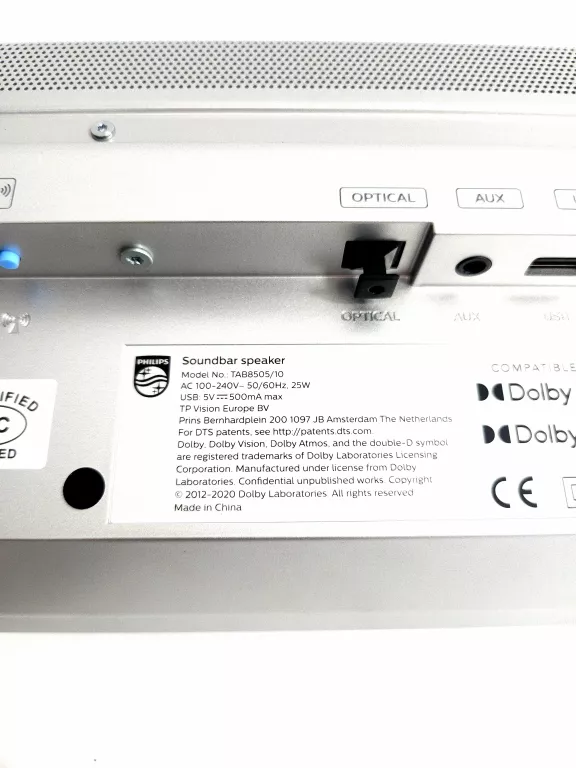 SOUNDBAR PHILIPS TAB8505/10 SREBRNY SUBWOOFER + PILOT
