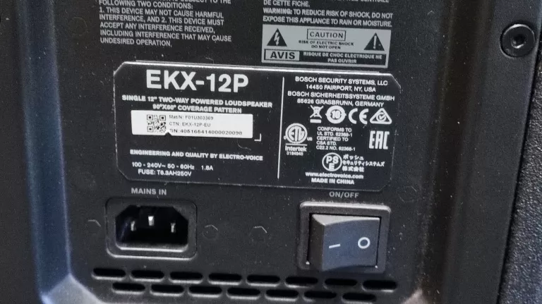 KOLUMNA ELECTRO VOICE EKX-12P