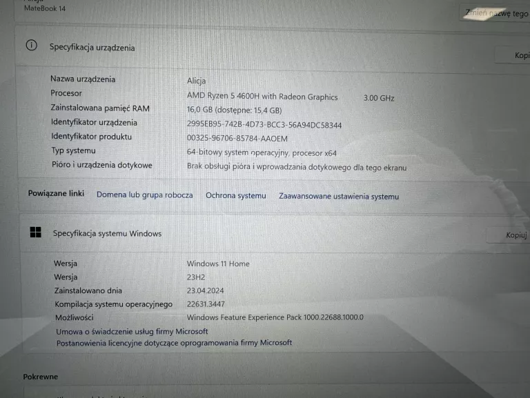 laptop-huawei-matebook-14-16512gb-ssd-amd-ryzen-5-typ-dysku-twardego-ssd