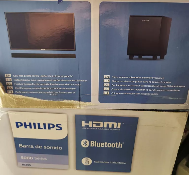 SOUNDBAR PHILIPS TAB5305/12 2.1 70 W CZARNY