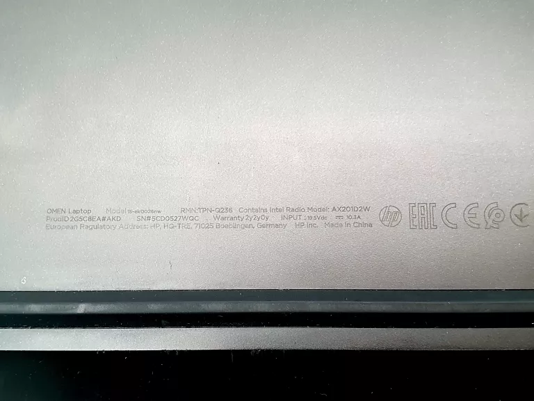 LAPTOP HP OMEN 15-EK0026NW