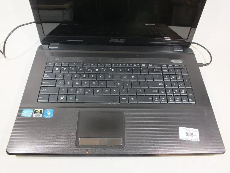 LAPTOP K73SD I5 + LAD USZKODZONE WEJŚCIE ŁADOWANIA