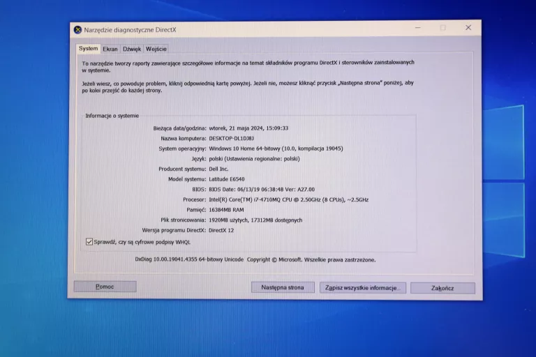 LAPTOP DELL LATITUDE E6540