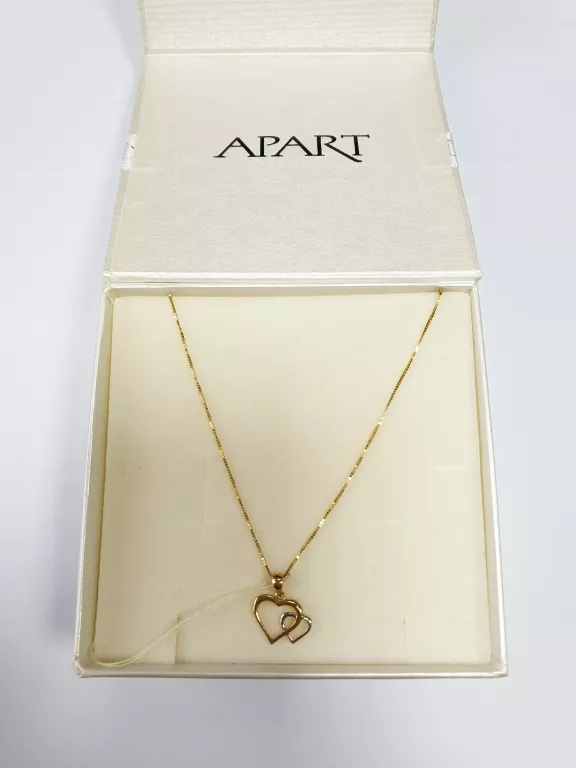 ZŁOTY ŁAŃCUSZEK Z ZAWIESZKĄ - APART 1,39G 585