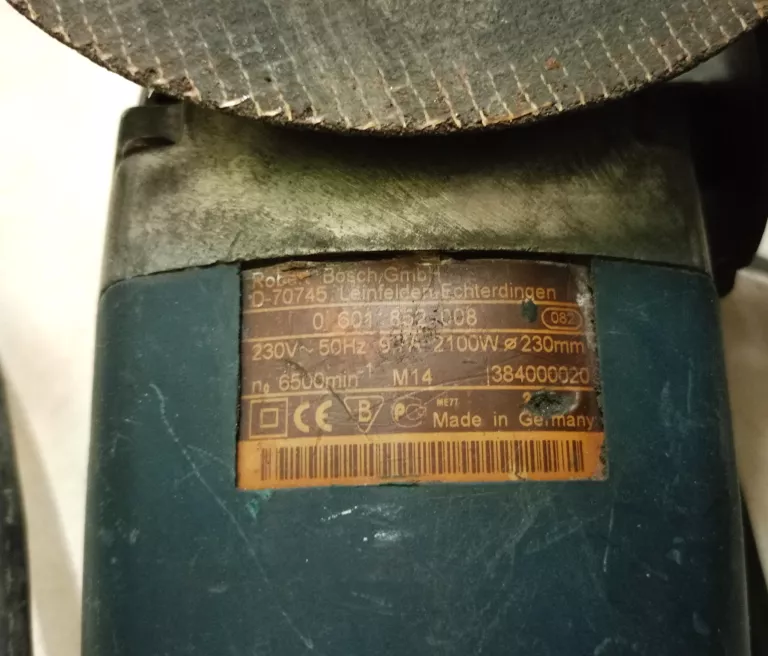 SZLIFIERKA KĄTOWA BOSCH 2100 W POLECAMY