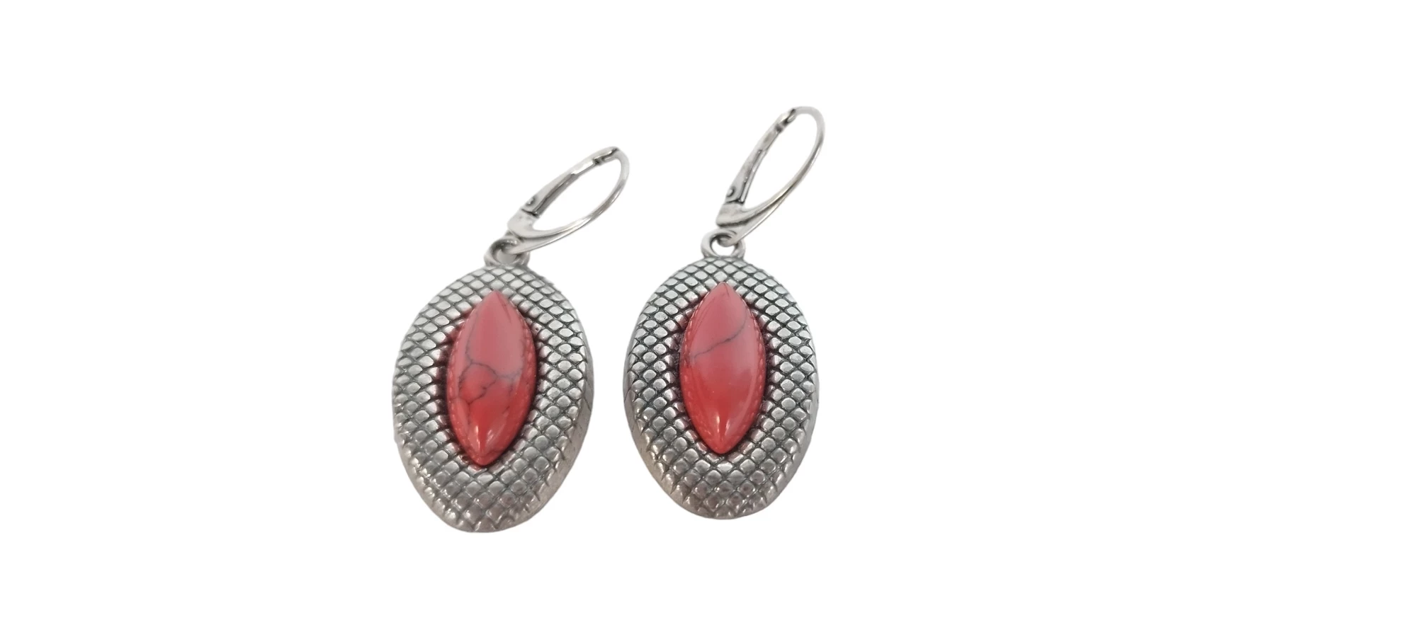 srebrne-925-kolczyki-143g-czerwone-oczko-stan-11323-2