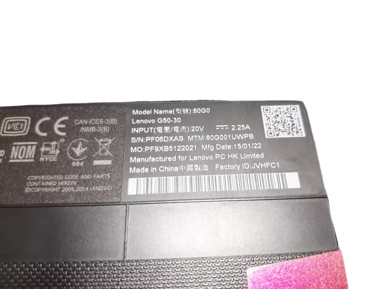 LENOVO G50-30 INTEL N2840/4GB/500/DVD-RW/WIN8.1